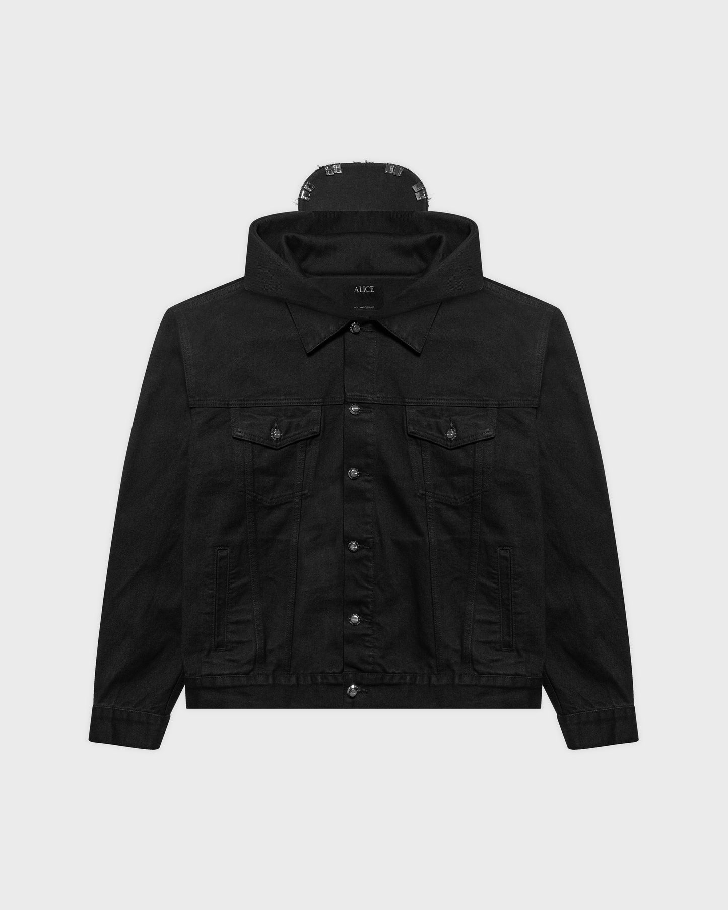 PALLADIUM HOODED TRUCKER JACKET (JET BLACK)