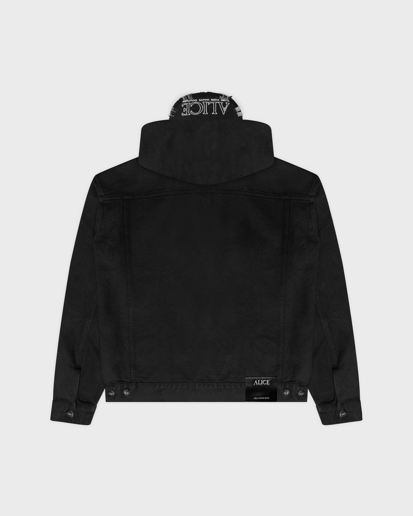 PALLADIUM HOODED TRUCKER JACKET (JET BLACK)
