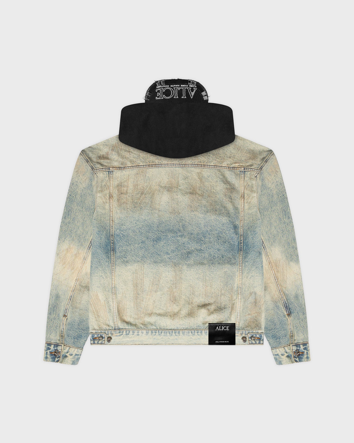 PALLADIUM HOODED TRUCKER JACKET (GARAGE WASH)