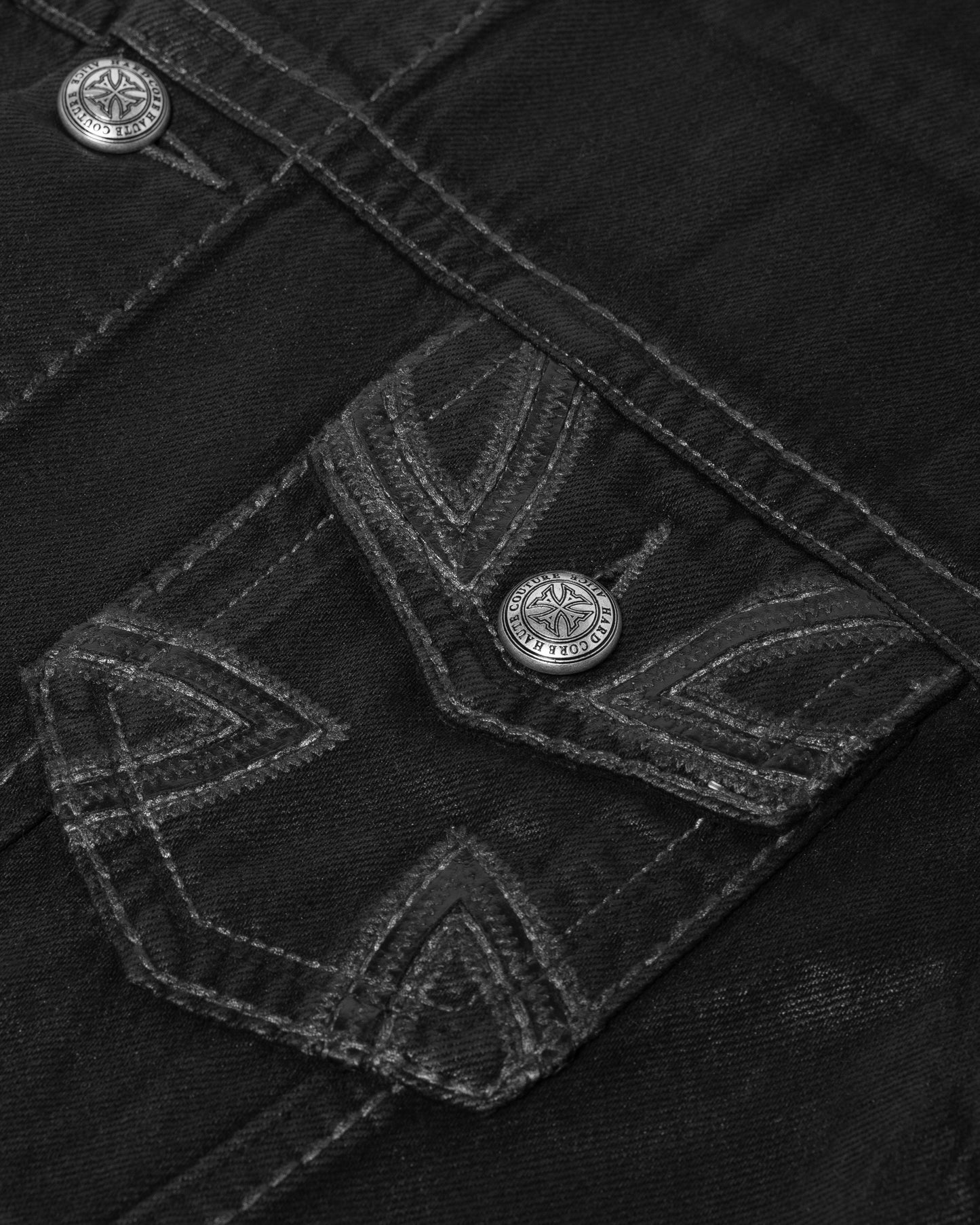 ALICE/KSUBI TRUCKER JACKET (BLACK WAX)
