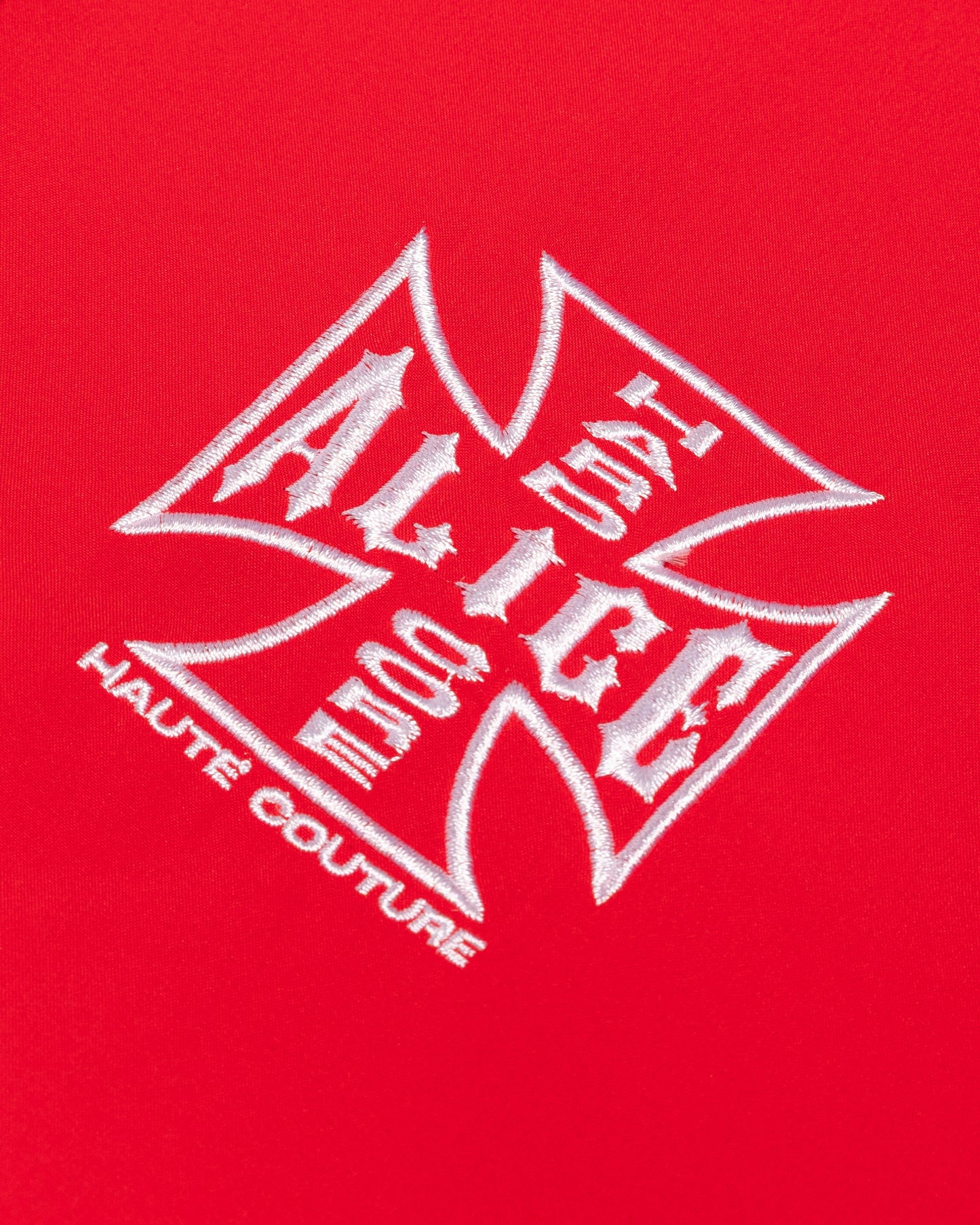 MOTO COUTURE HYBRID TRACK PANTS (RED)