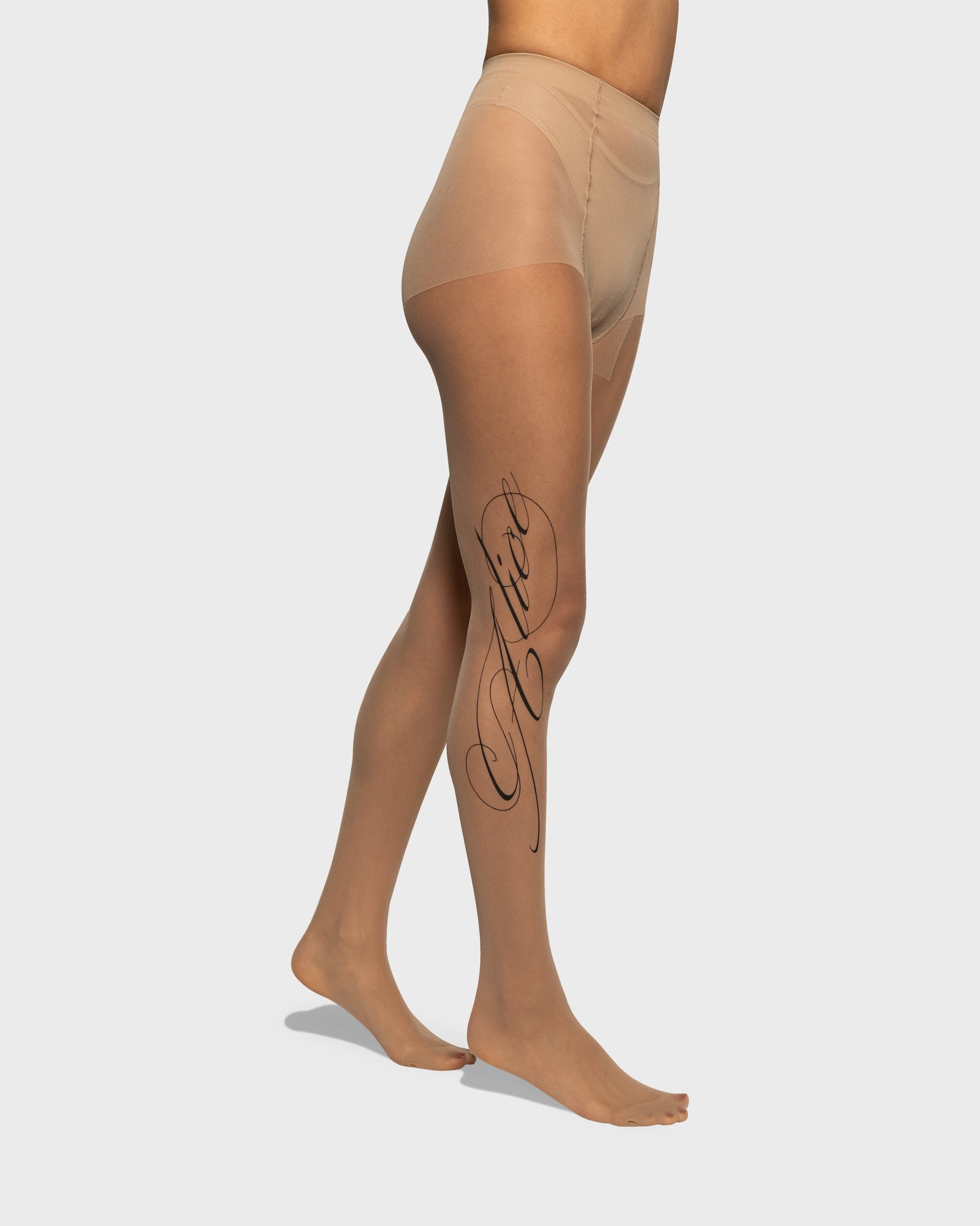 ENTH SCRIPT TIGHTS (NUDE)