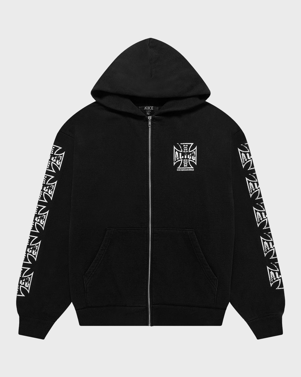 MOTO COUTURE ZIP-UP (BLACK)