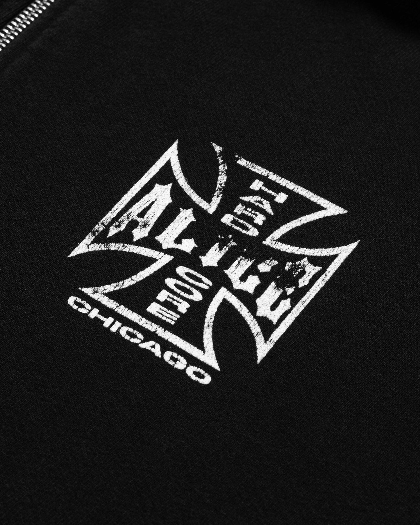 MOTO COUTURE ZIP-UP (BLACK)