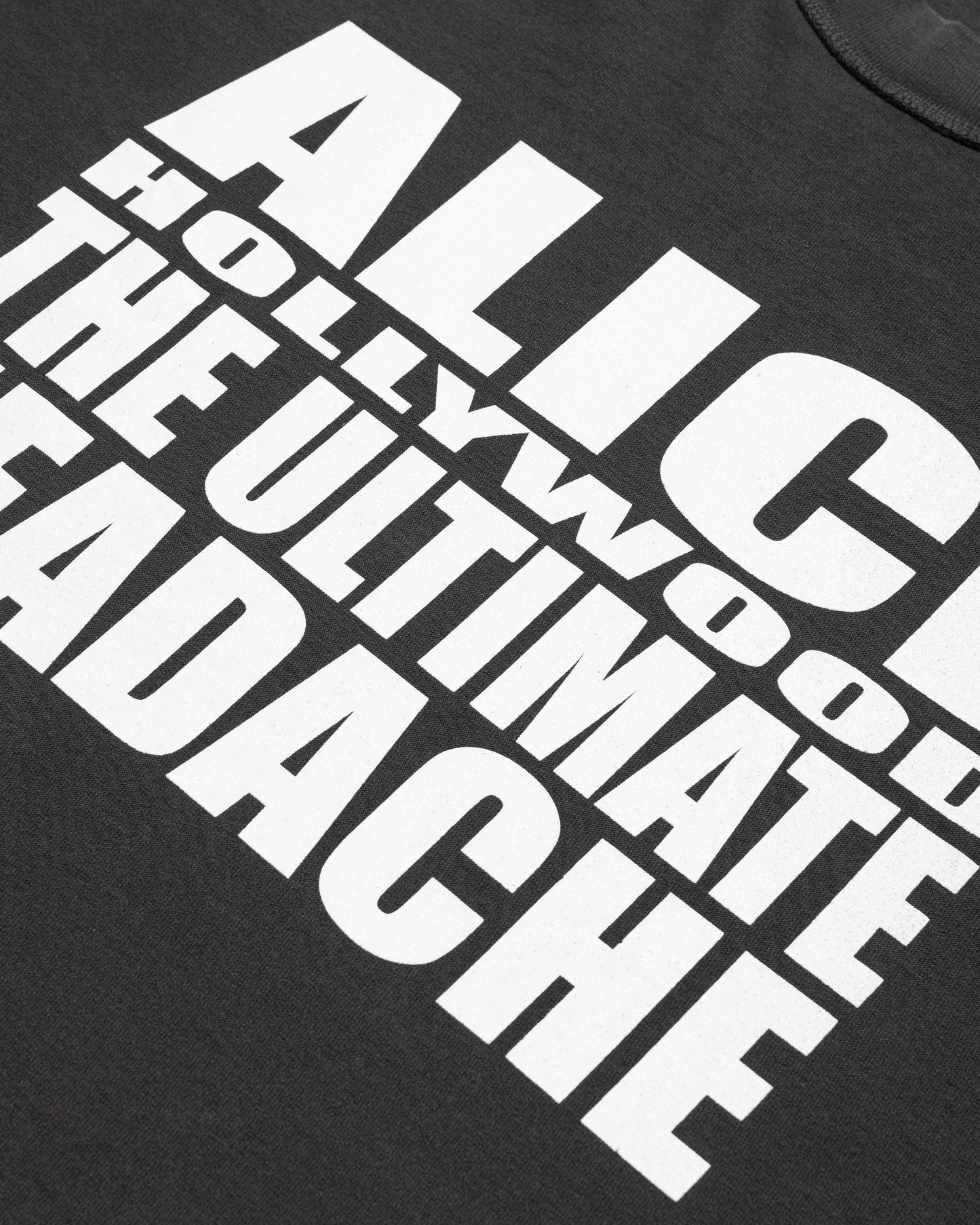 HEADACHE LONGSLEEVE T-SHIRT (BLACK)