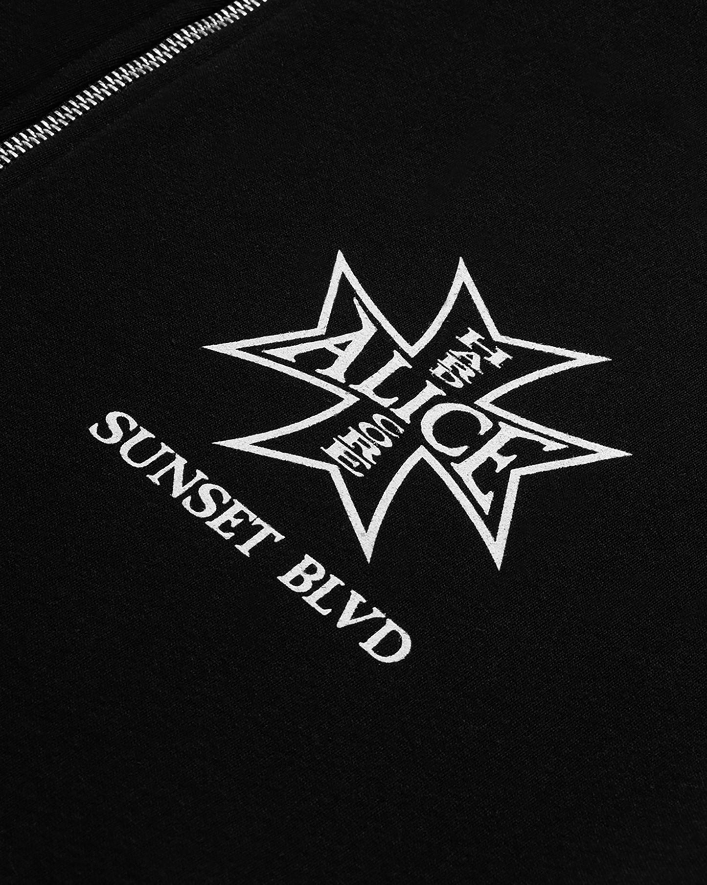 GODSTAR ZIP HOODIE SUNSET BLVD EDITION (BLACK)