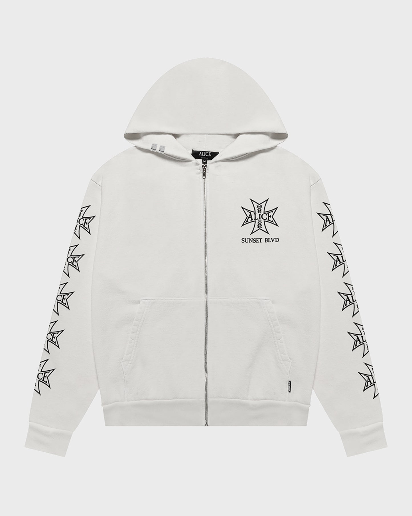 GODSTAR ZIP HOODIE SUNSET BLVD EDITION (WHITE)