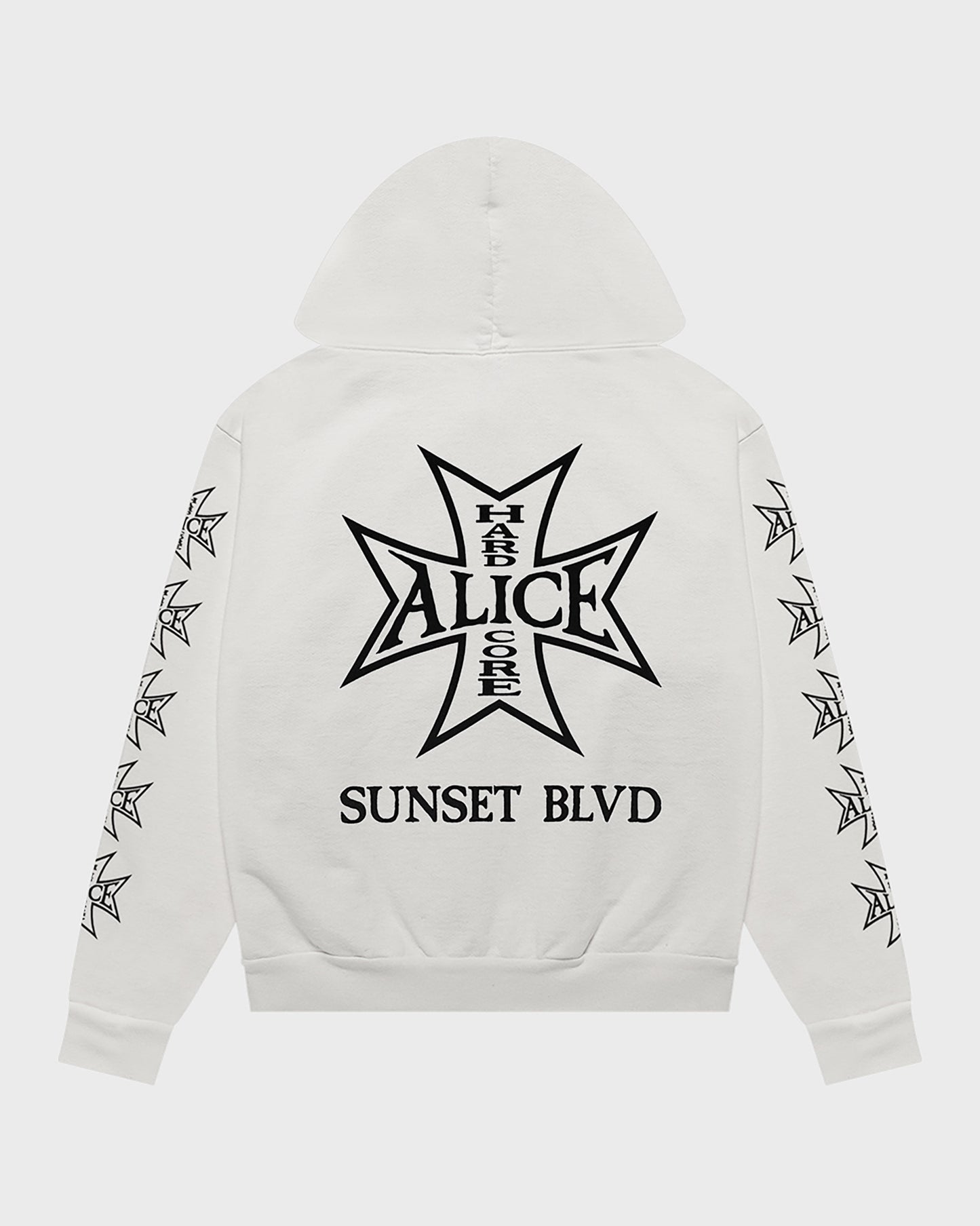 GODSTAR ZIP HOODIE SUNSET BLVD EDITION (WHITE)