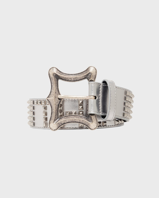 THUG CLUB STUD BELT (SILVER)