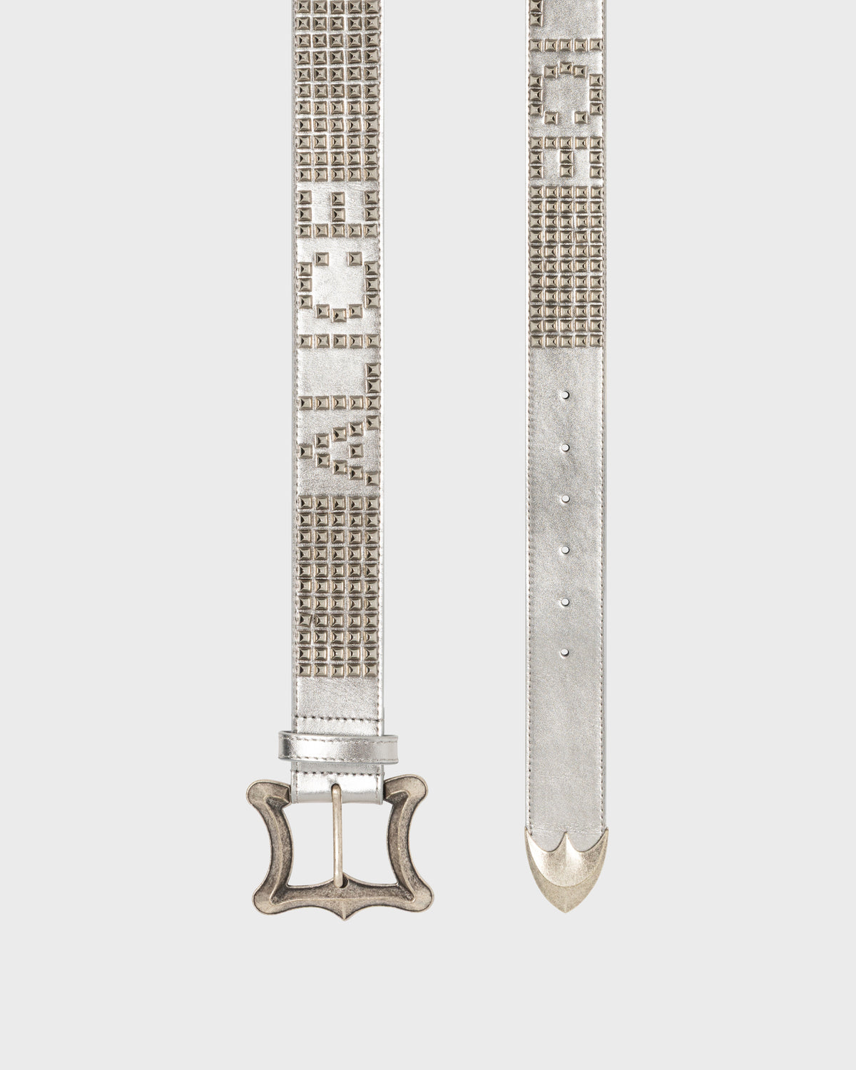 THUG CLUB STUD BELT (SILVER)