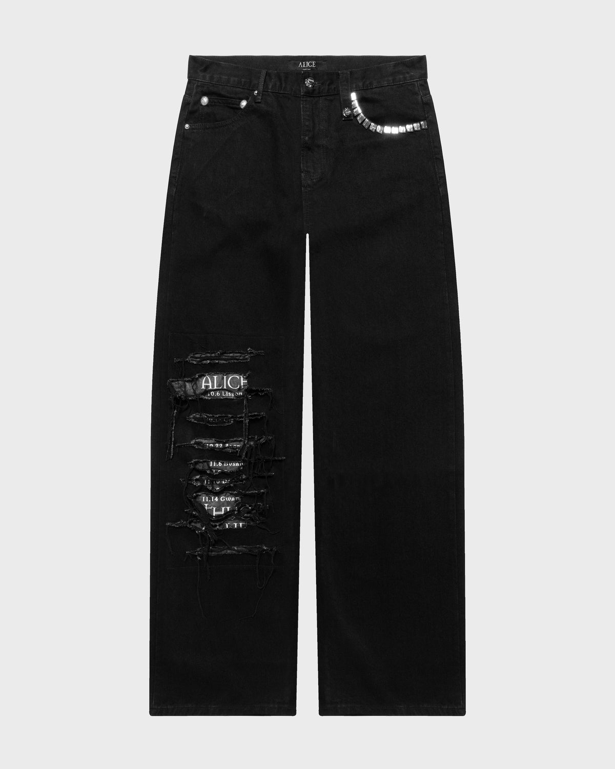 THUG CLUB TOUR JEANS (JET BLACK)
