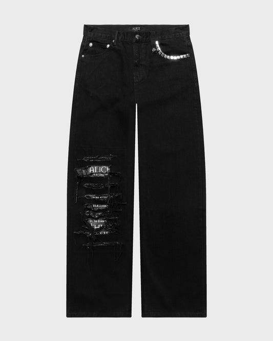 THUG CLUB TOUR JEANS (JET BLACK)