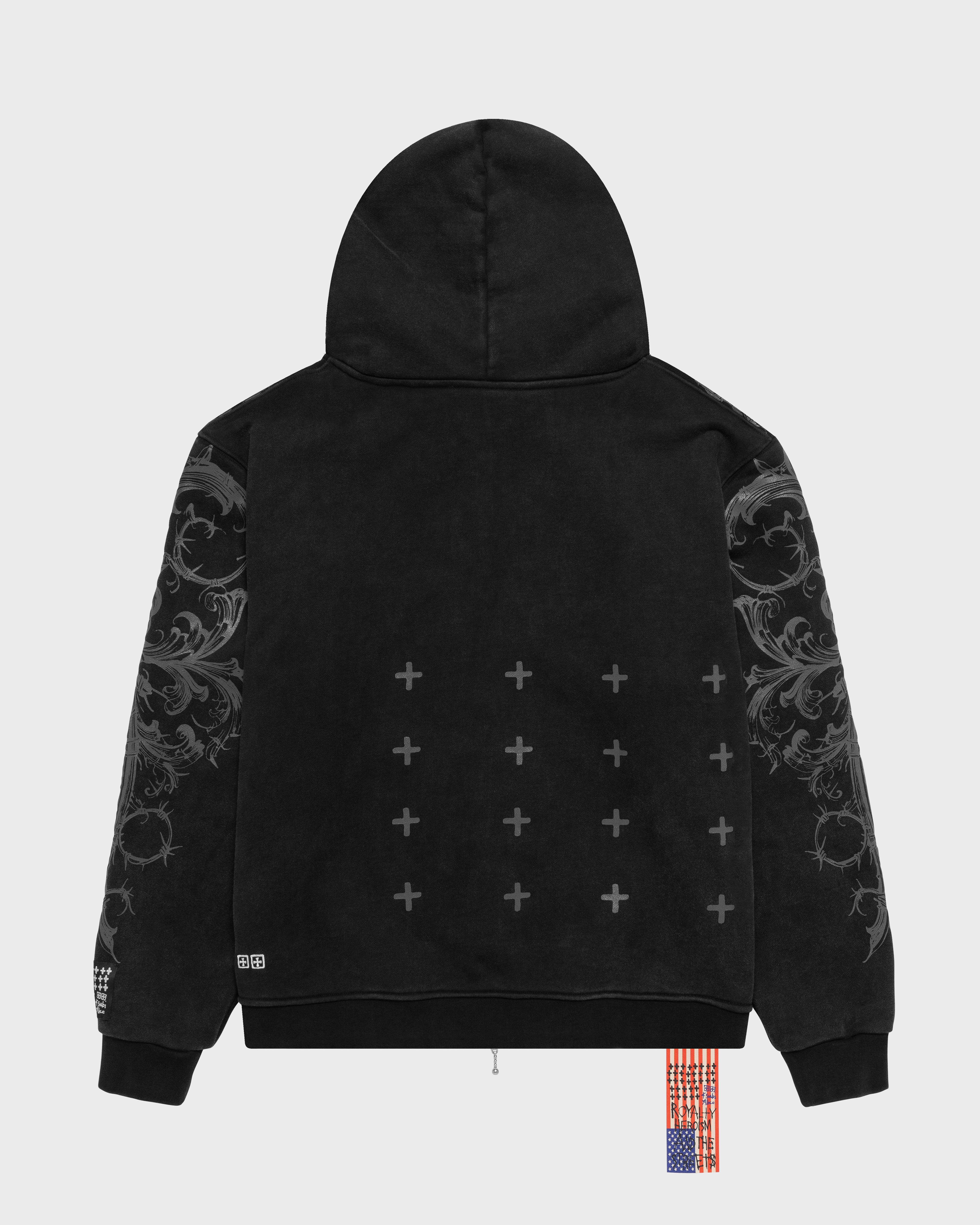 ALICE/KSUBI ZIP-UP HOODIE (BLACK) – ALICE HOLLYWOOD