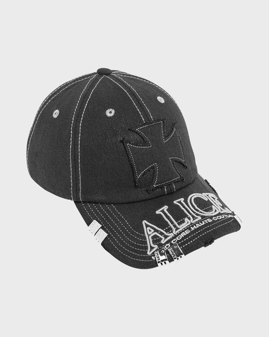KSUBI/ALICE ATELIER LOGO CAP (BLACK WAX)