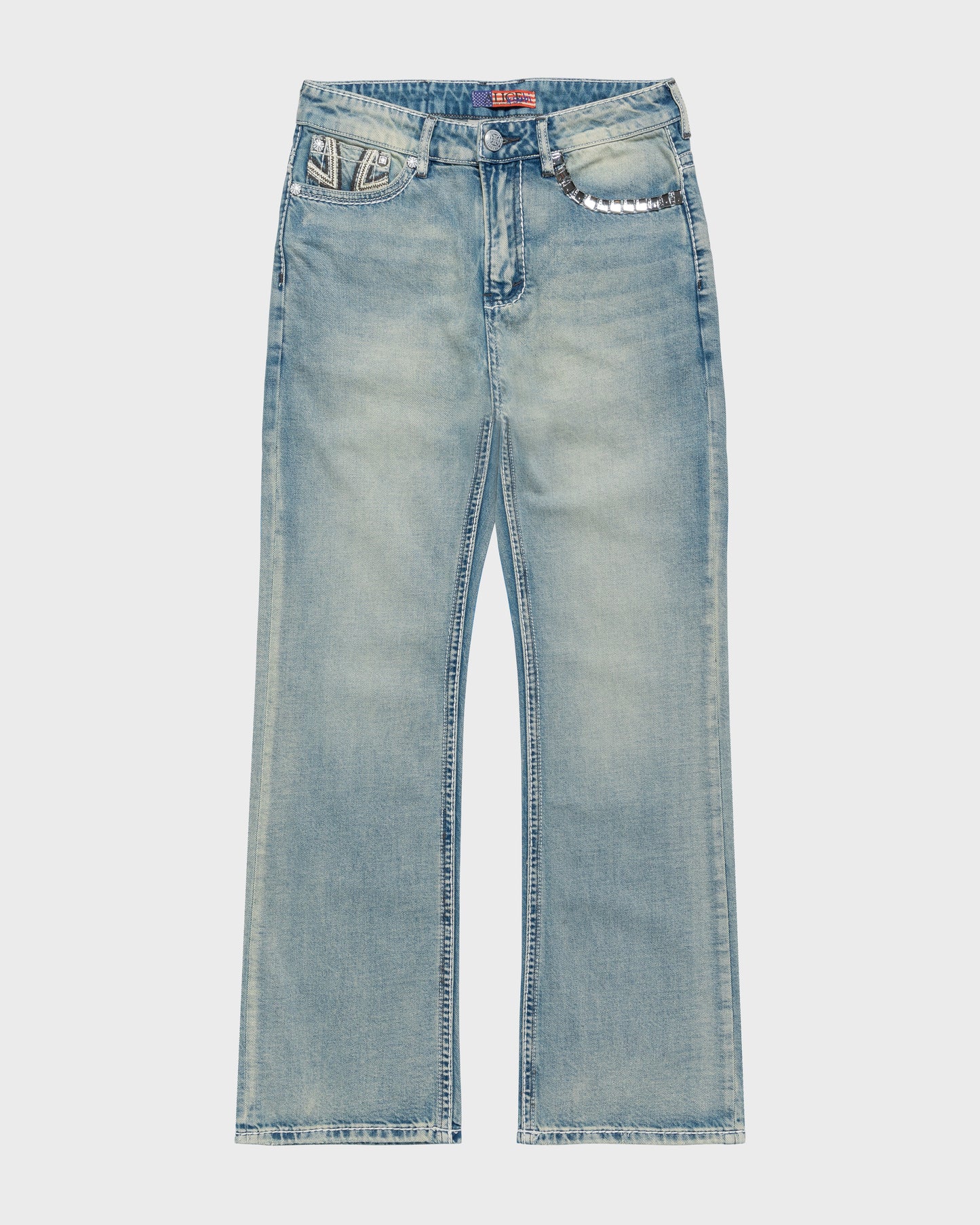 ALICE/KSUBI TORO JEANS (STONE WASH INDIGO)
