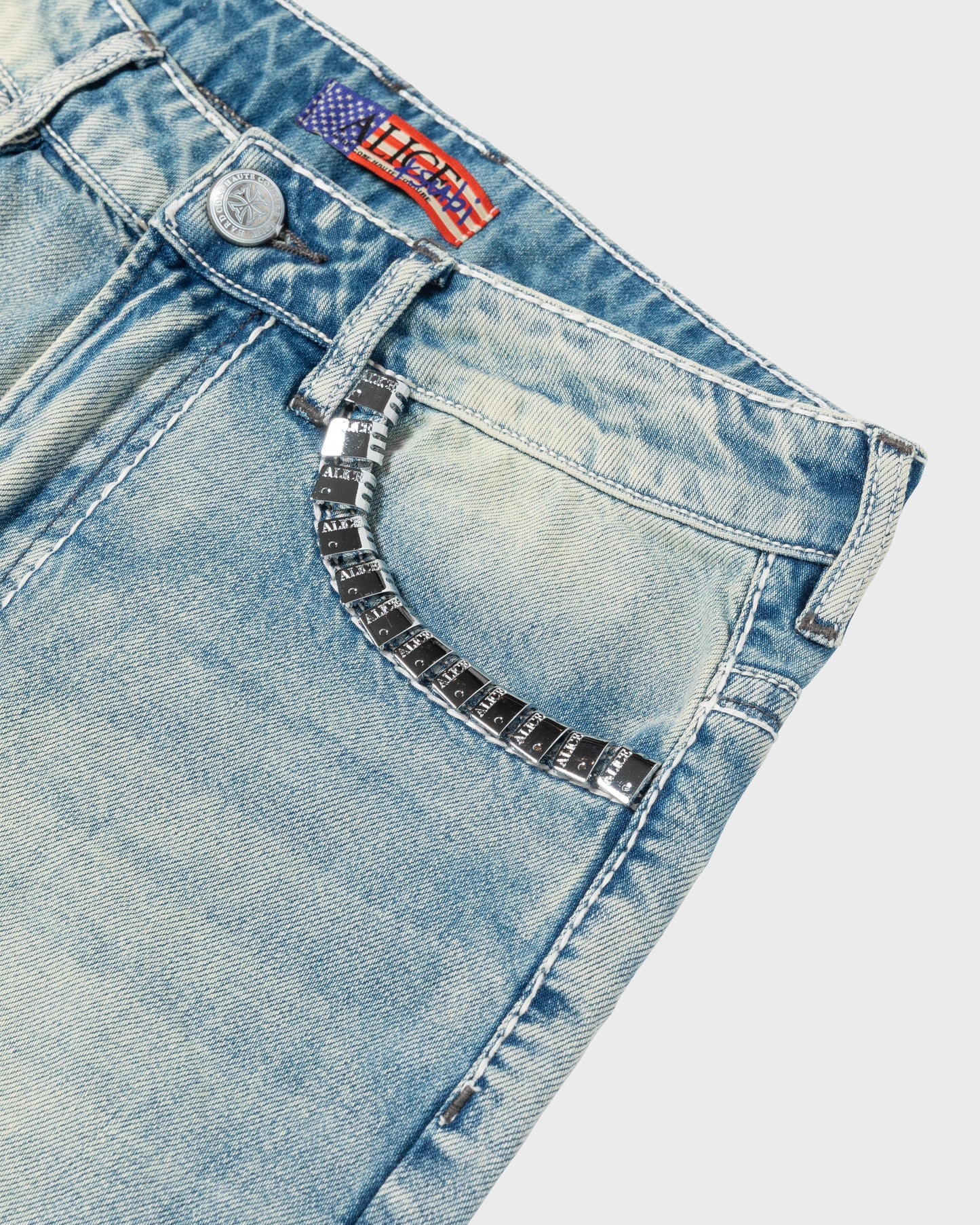 ALICE/KSUBI TORO JEANS (STONE WASH INDIGO)