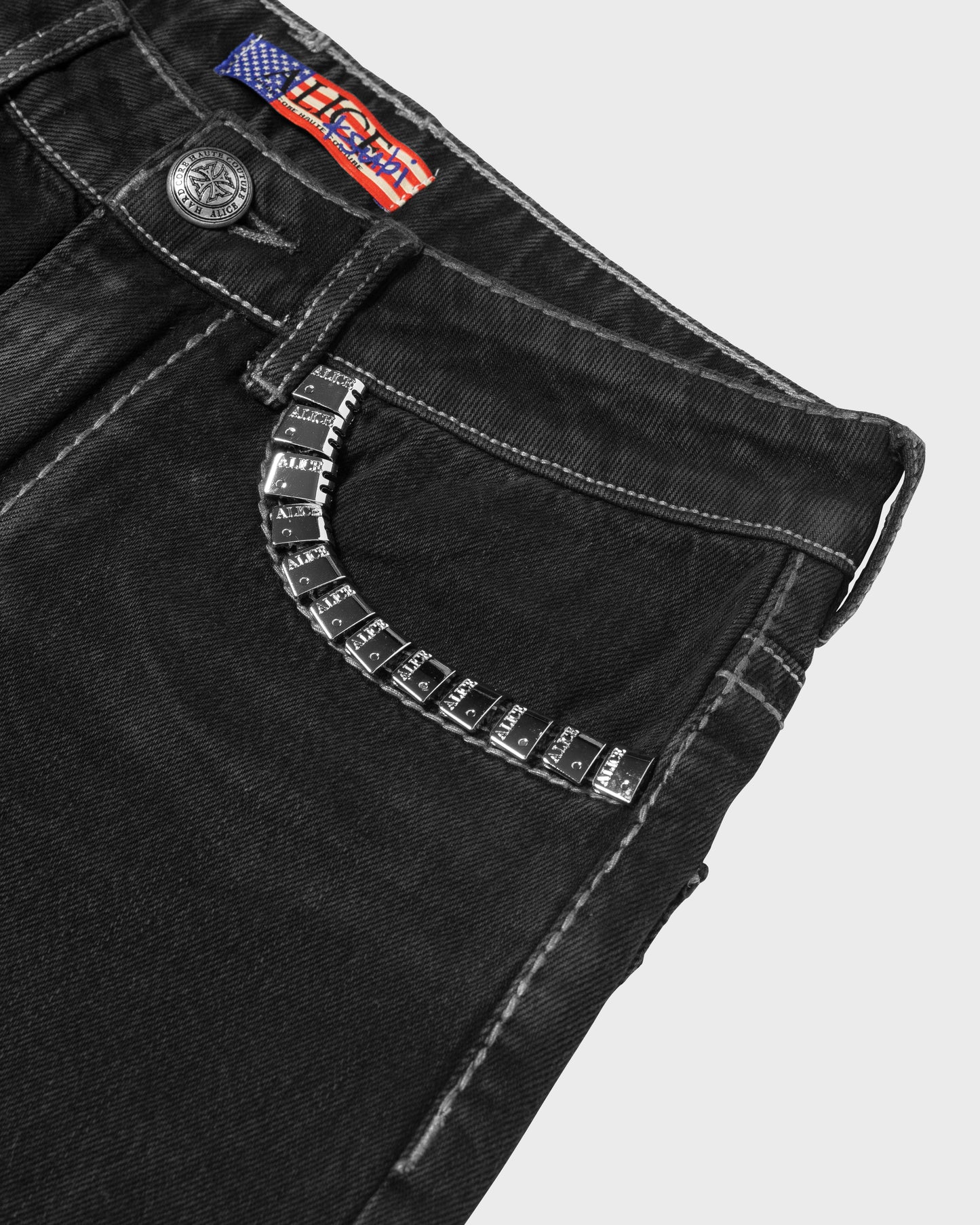 ALICE/KSUBI TORO JEANS (BLACK WAX)