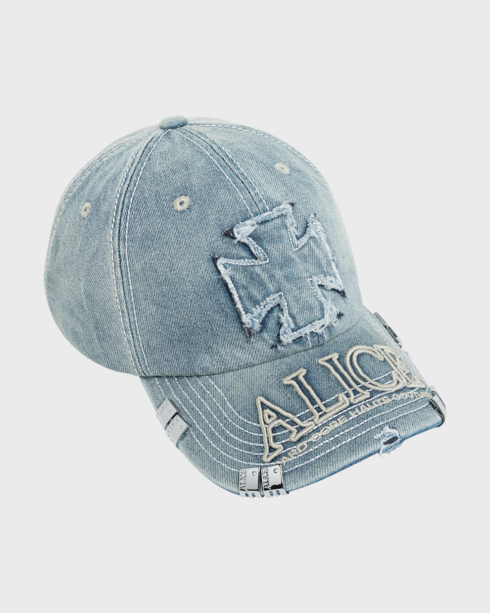 KSUBI/ALICE ATELIER LOGO CAP (STONE WASH INDIGO)