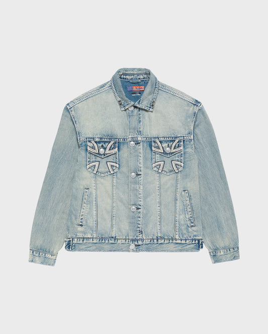 ALICE/KSUBI TRUCKER JACKET (STONE WASH INDIGO)
