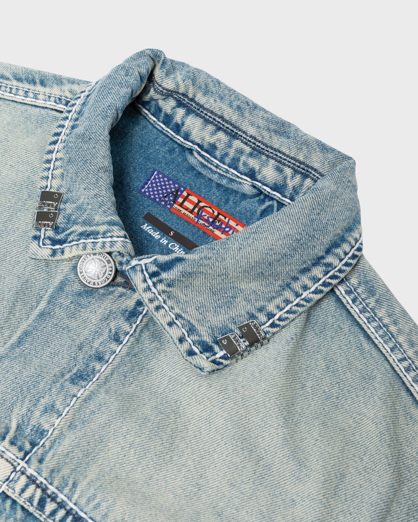 ALICE/KSUBI TRUCKER JACKET (STONE WASH INDIGO)