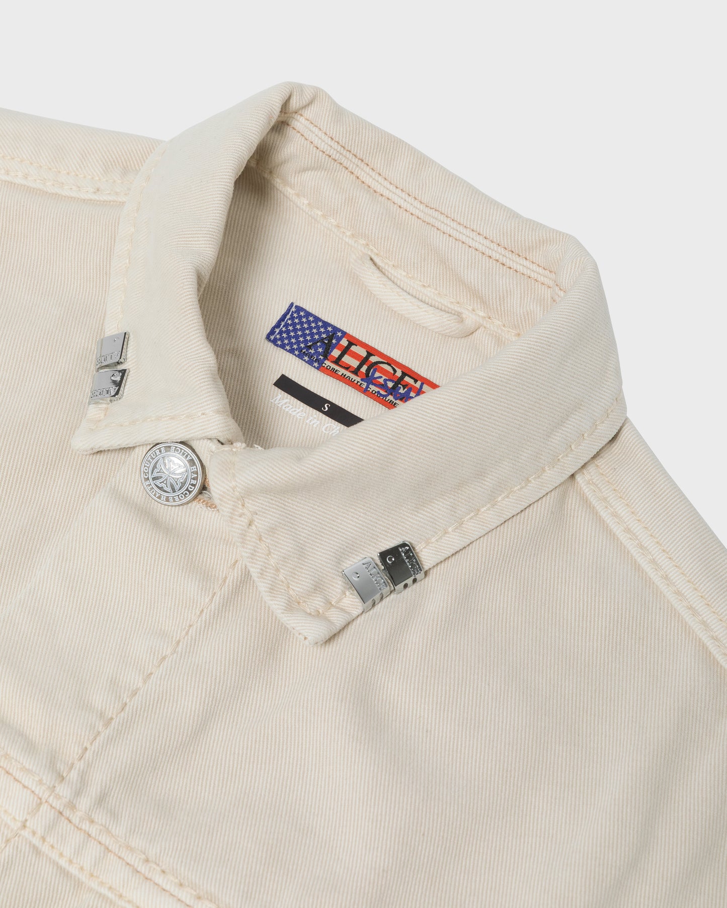 ALICE/KSUBI TRUCKER JACKET (IVORY)