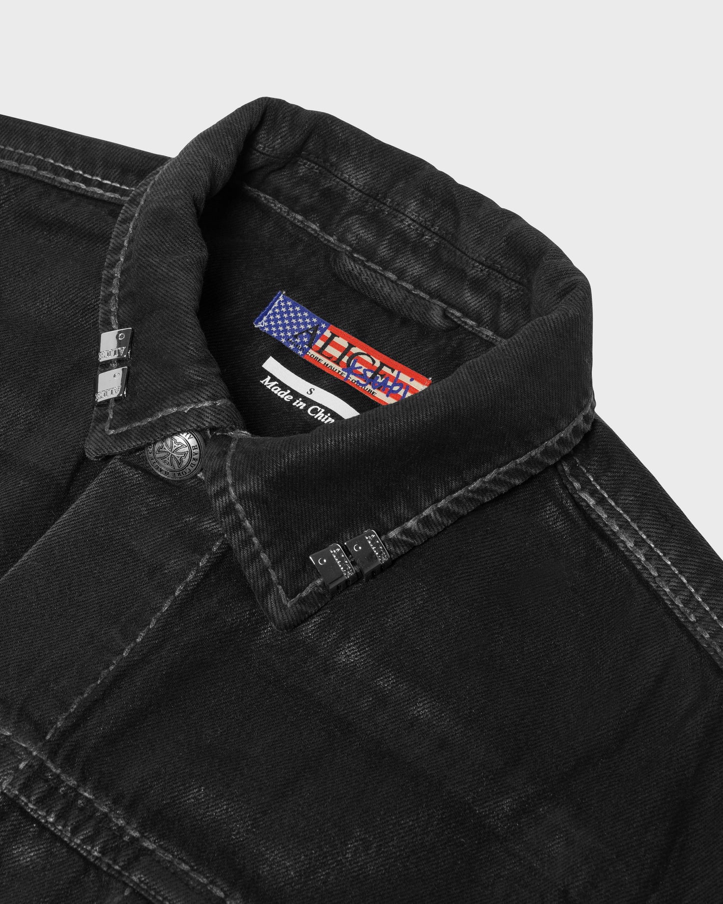 ALICE/KSUBI TRUCKER JACKET (BLACK WAX)