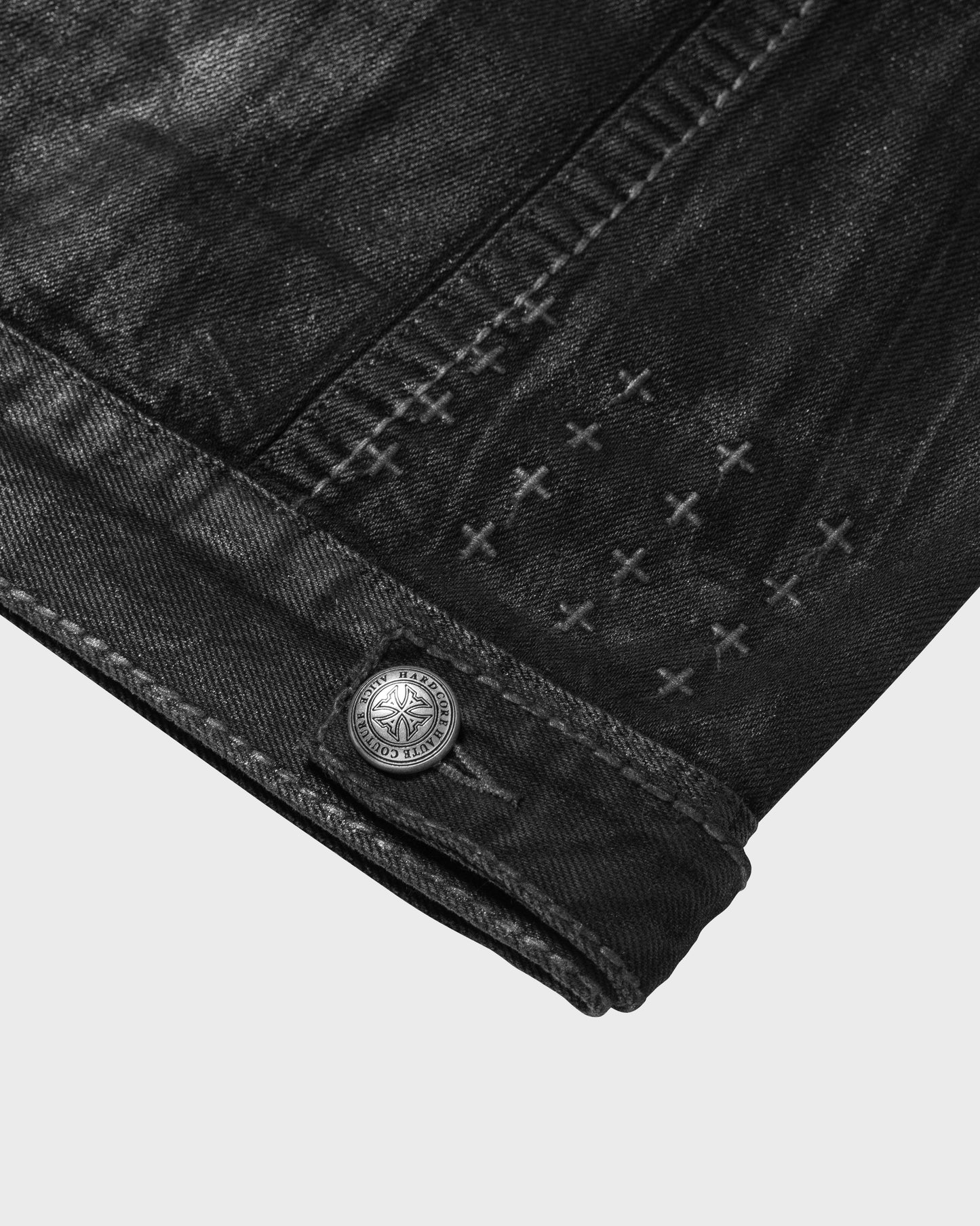 ALICE/KSUBI TRUCKER JACKET (BLACK WAX)