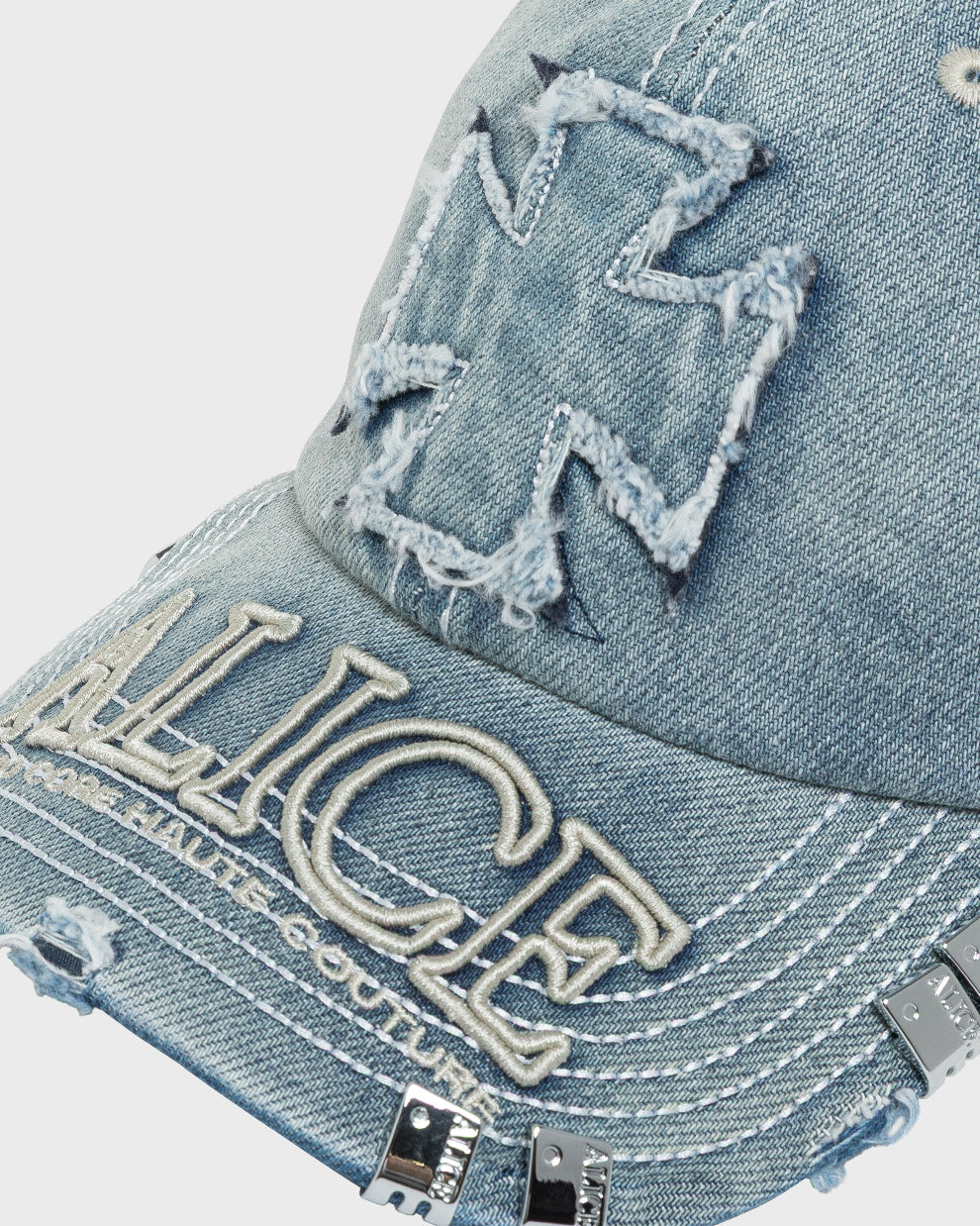 KSUBI/ALICE ATELIER LOGO CAP (STONE WASH INDIGO)