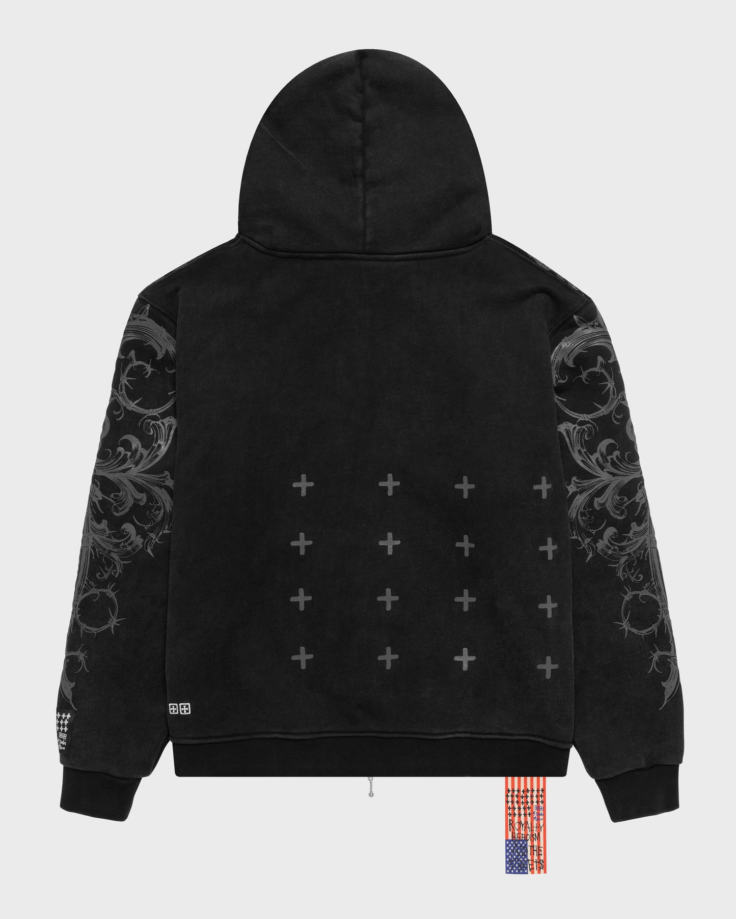 ALICE/KSUBI ZIP-UP HOODIE (BLACK)