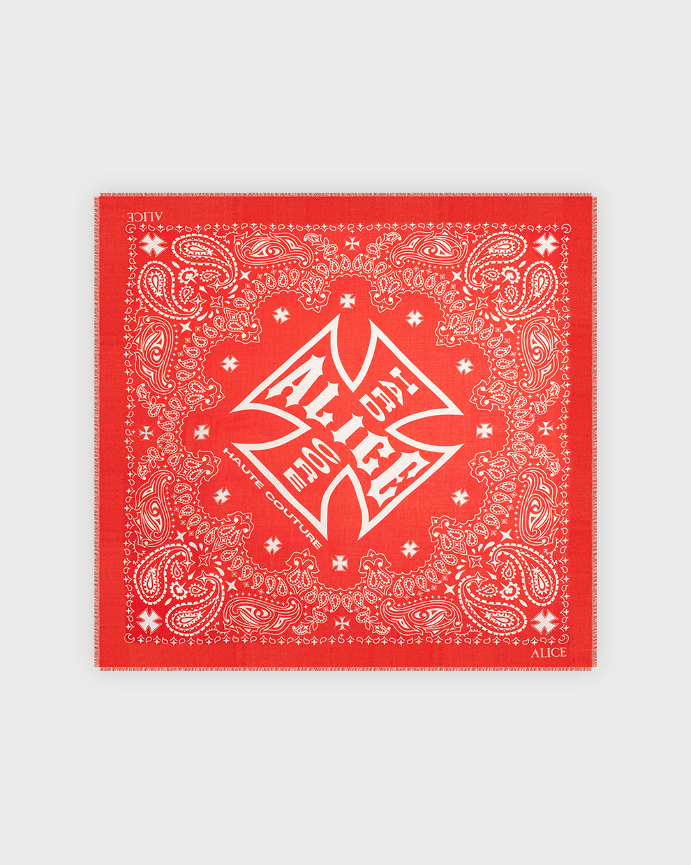 OVERSIZED VEIL SCARF (RED)