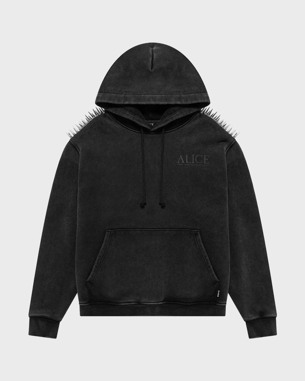 DEEGAN SPIKED HOODIE (BLACK)