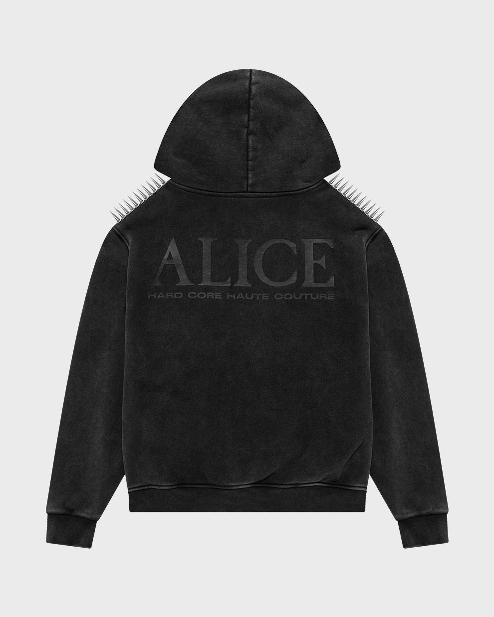 DEEGAN SPIKED HOODIE (BLACK)