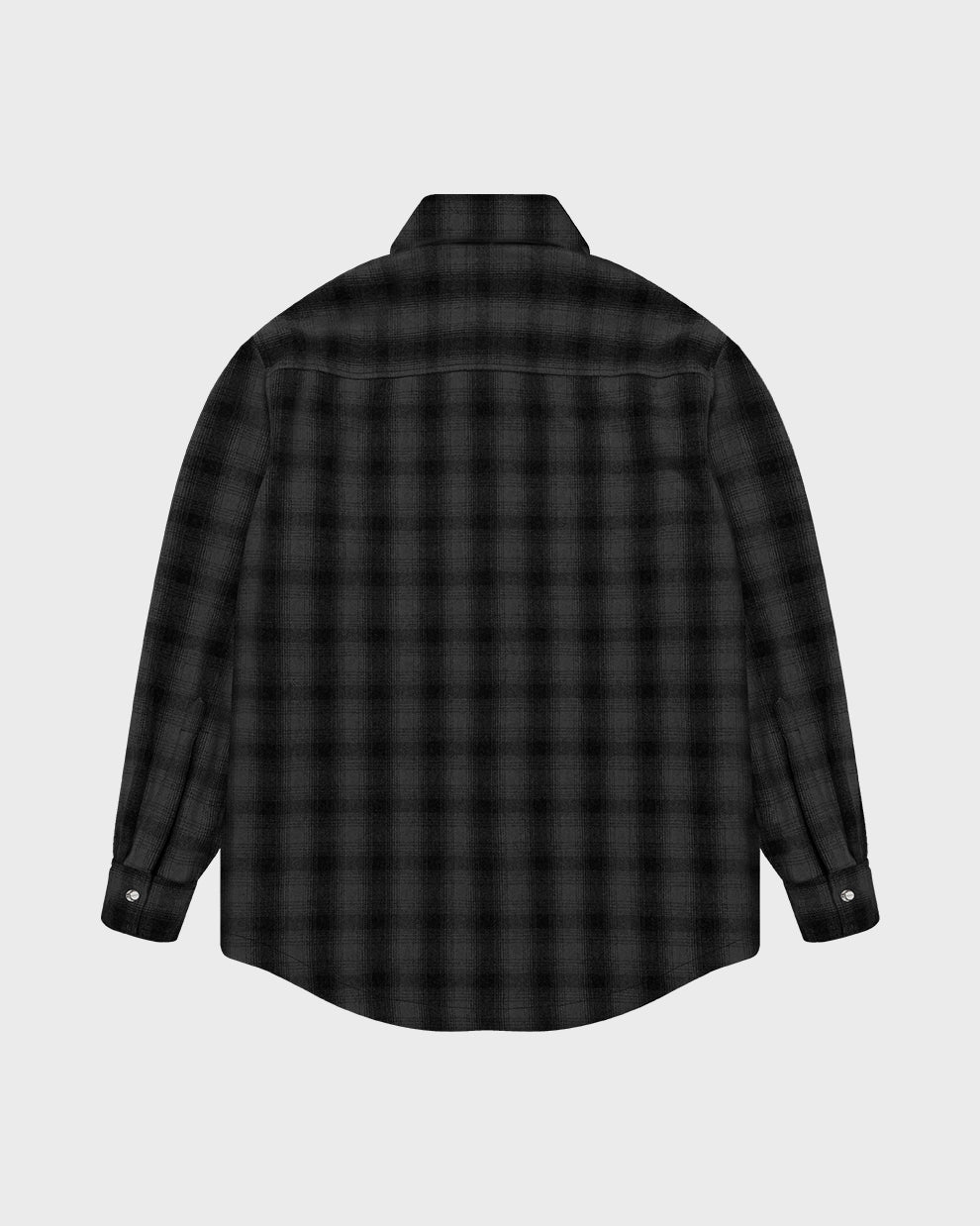 OVERSIZED HOODED FLANNEL (DARK)