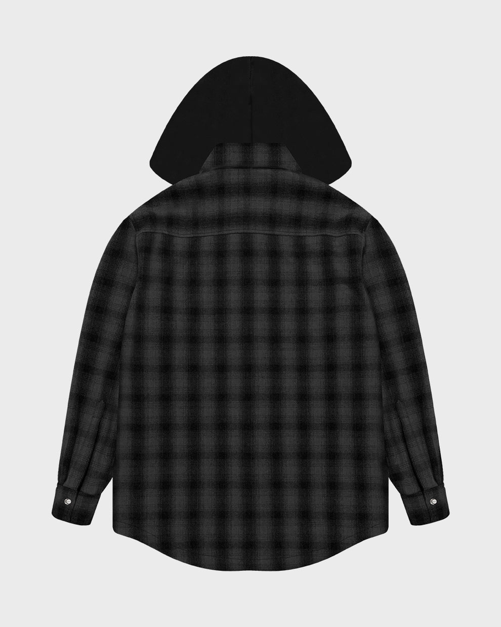 OVERSIZED HOODED FLANNEL (DARK)