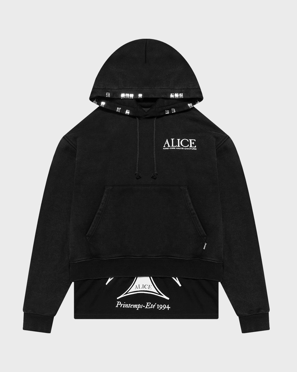 CO-TOUR LAYERED HOODIE (BLACK)