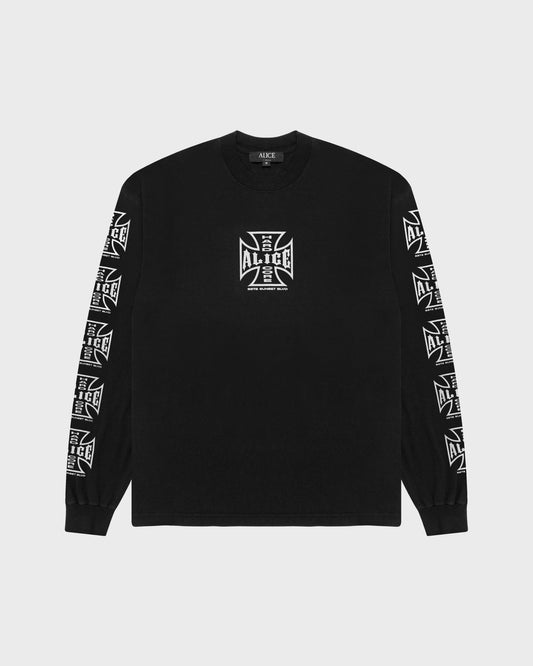 SUNSET BLVD. LONGSLEEVE T-SHIRT (BLACK)