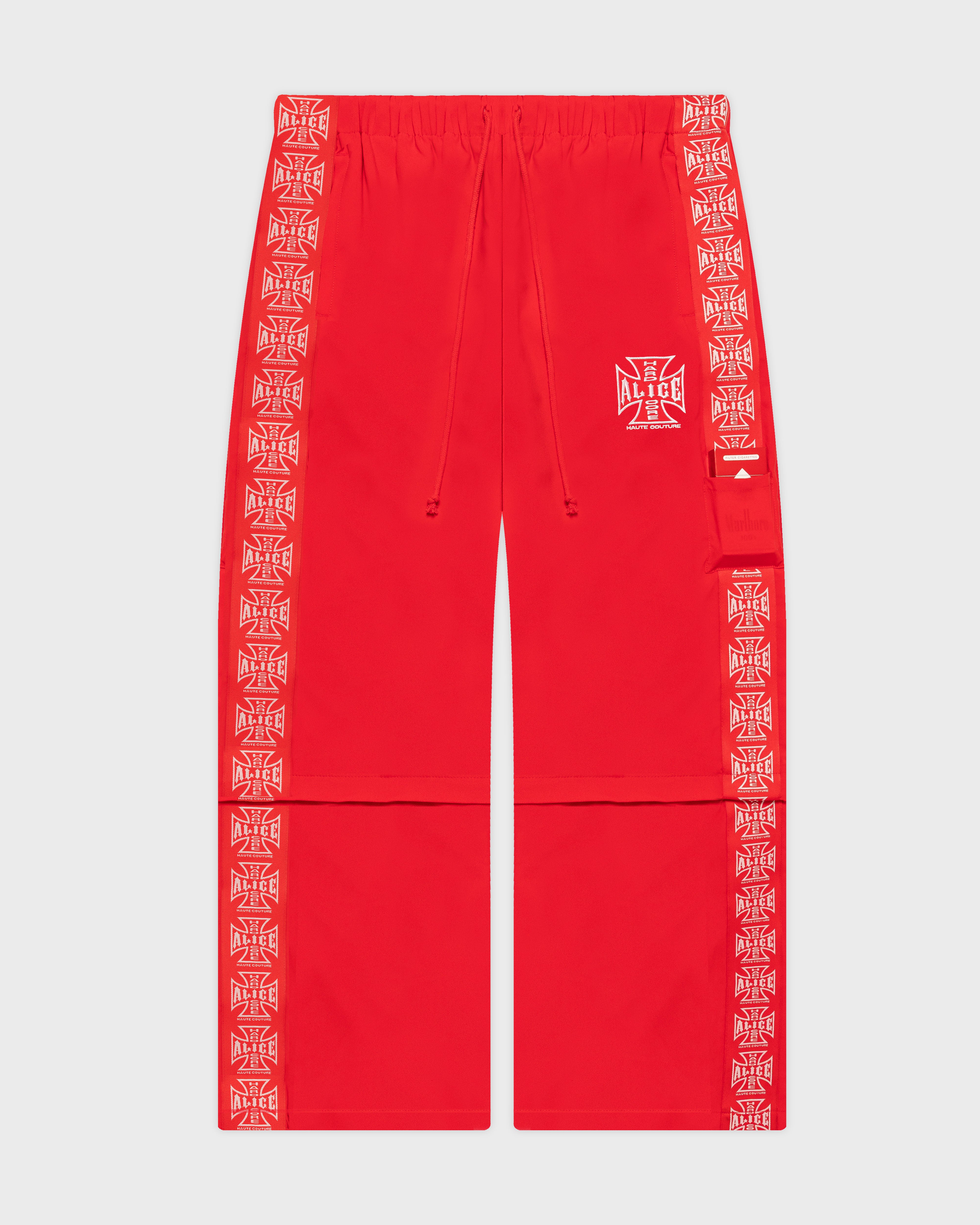 MOTO COUTURE HYBRID TRACK PANTS (RED) – ALICE HOLLYWOOD