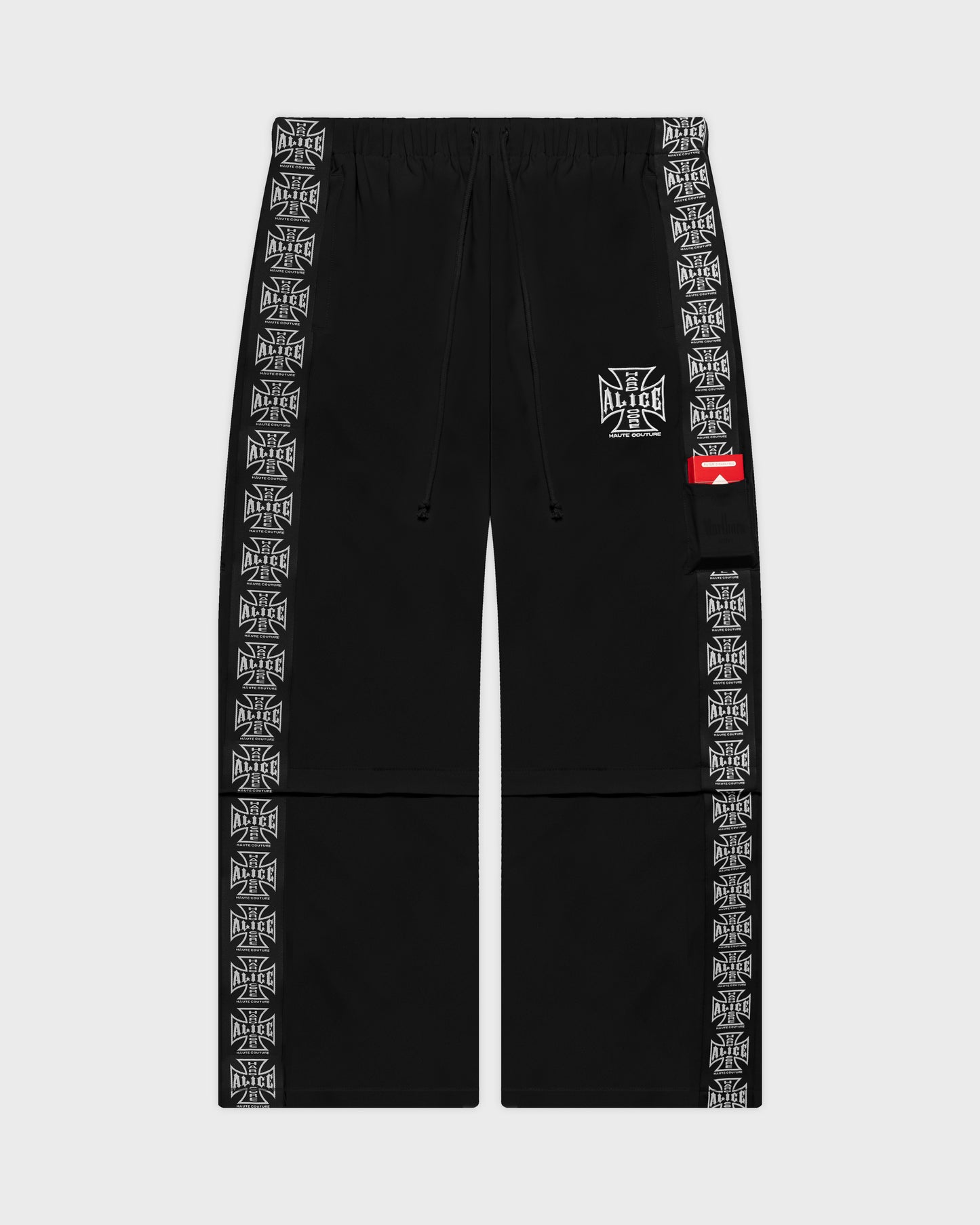 MOTO COUTURE HYBRID TRACK PANTS (BLACK)