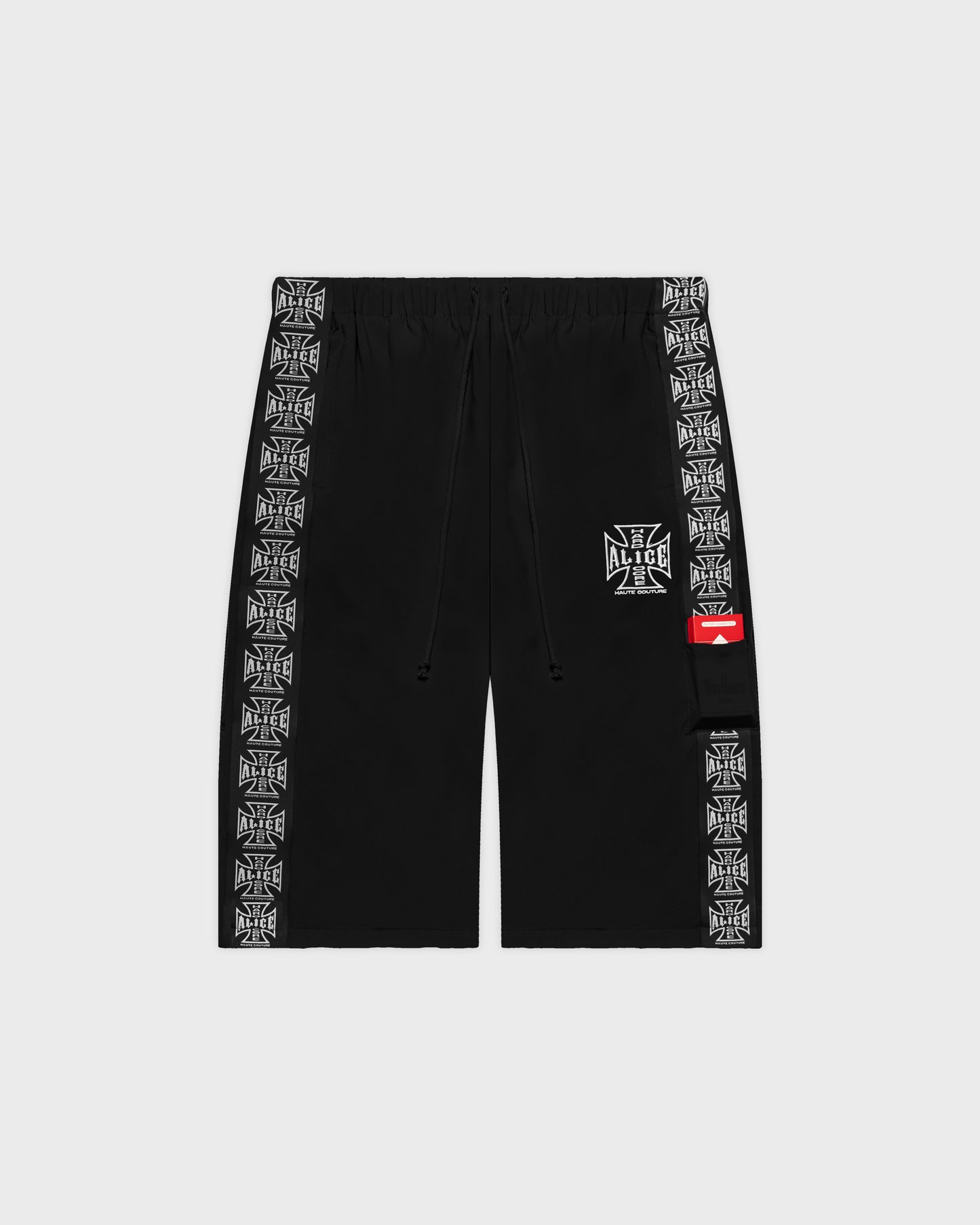 MOTO COUTURE HYBRID TRACK PANTS (BLACK)