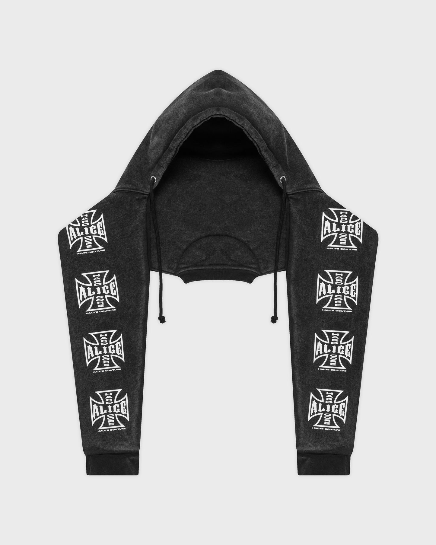 MOTO COUTURE HOOD SCARF (BLACK)