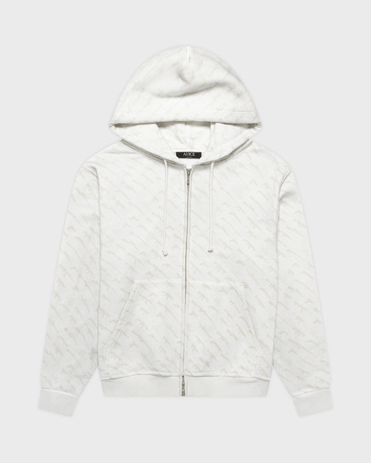 SHOOTER ZIP-UP HOODIE (WHITE)