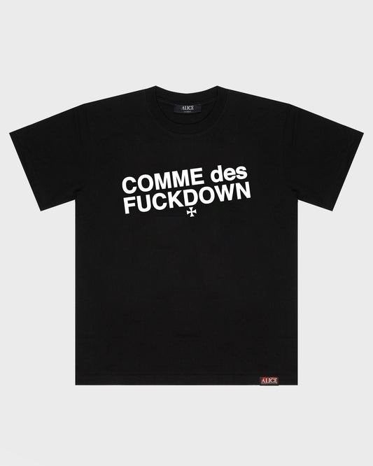 ALICE/SSUR© COMME DES FUCKSDOWN T-SHIRT (BLACK)